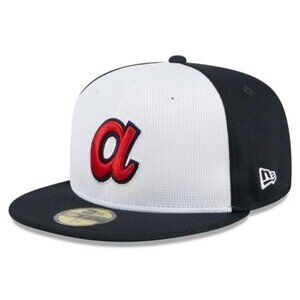 Men's New Era White Atlanta Braves 2024 Batting Practice 59FIFTY Fitted Hat,